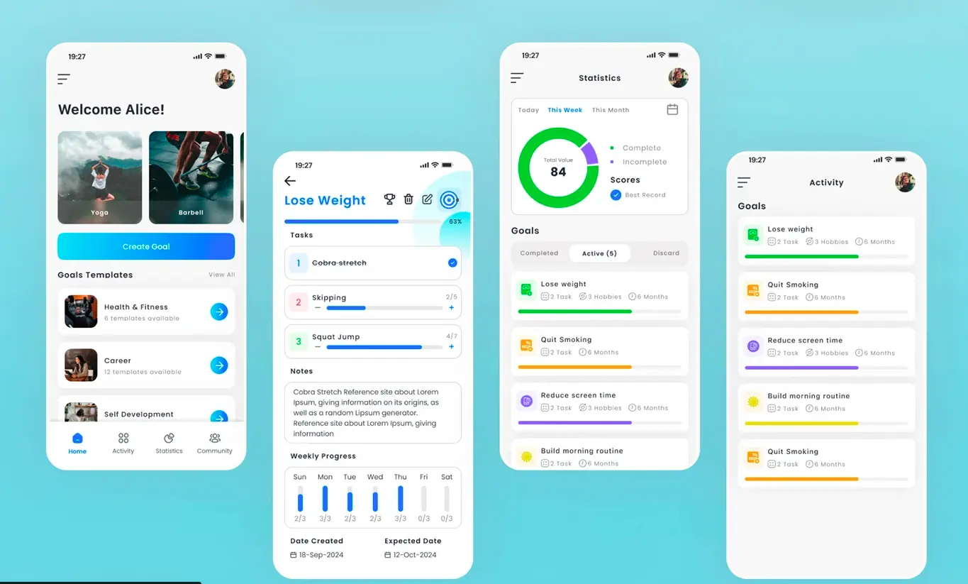 Daily Goals - Utility App - Utility Software Project Screenshot