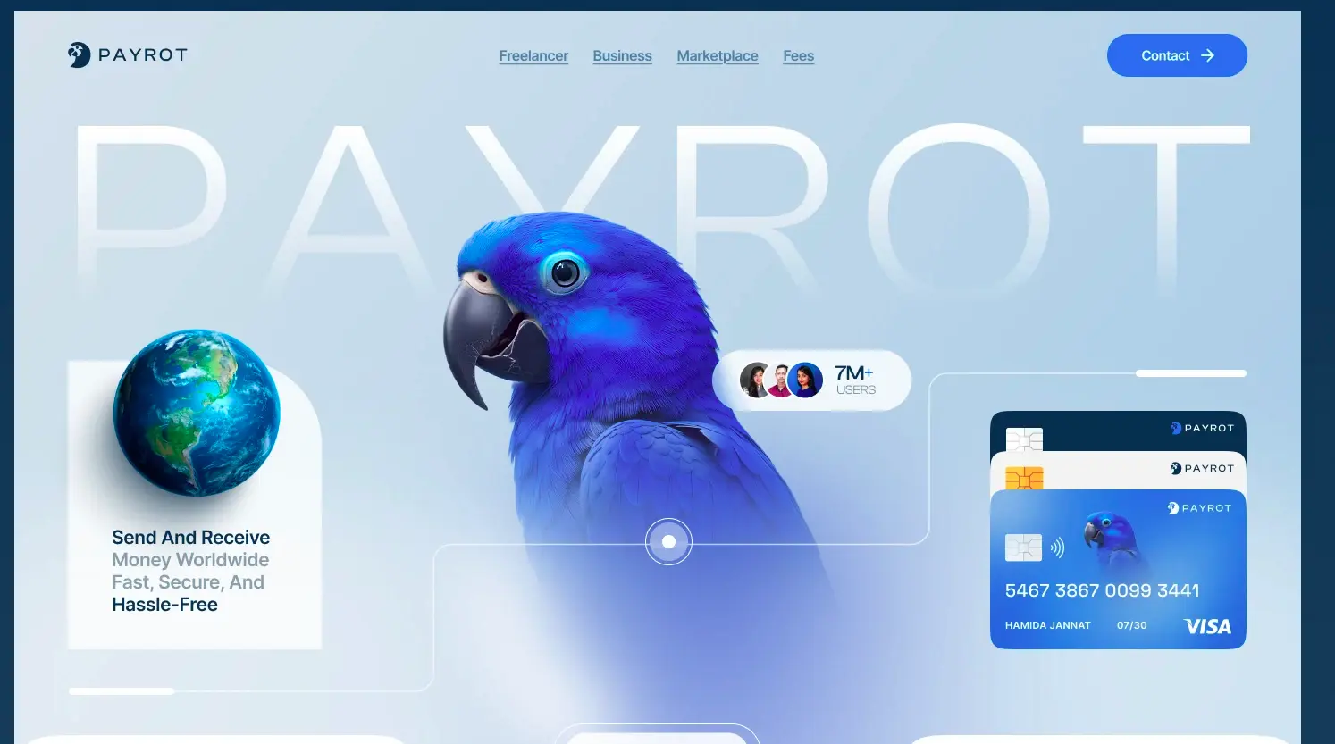 Payrot - Finance Dashboard - Finance Software Project Screenshot