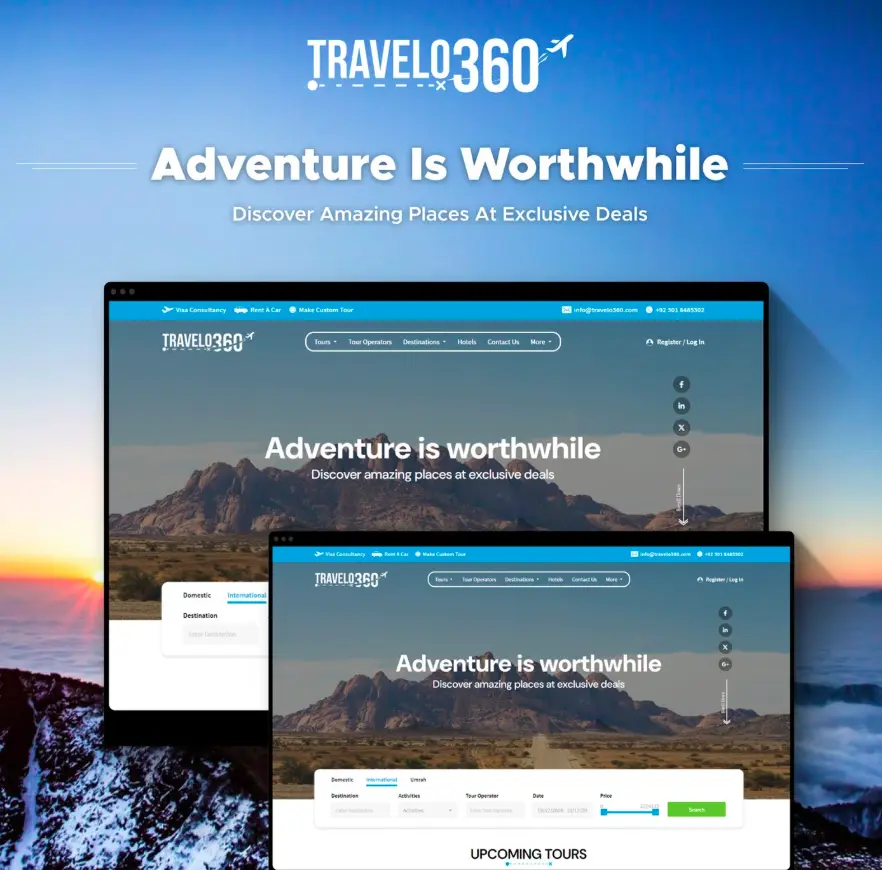 Travelio - Tourism Platform - Tourism Software Project Screenshot